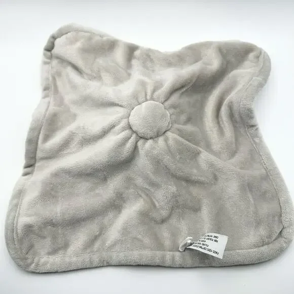 Peacock Alley Light Grey Fleece Giraffe Lovey Security Baby Blanket Soft Plush - Picture 9 of 10